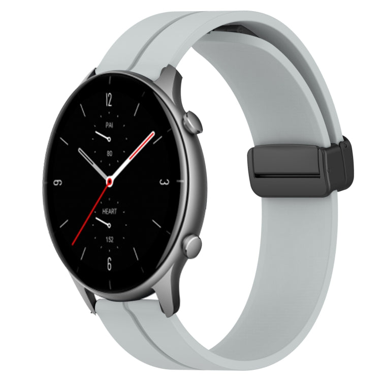 22mm Solid Color Magnetic Clasp Silicone Watch Band, For Amazfit GTR 3 Pro, For Amazfit GTR 2e