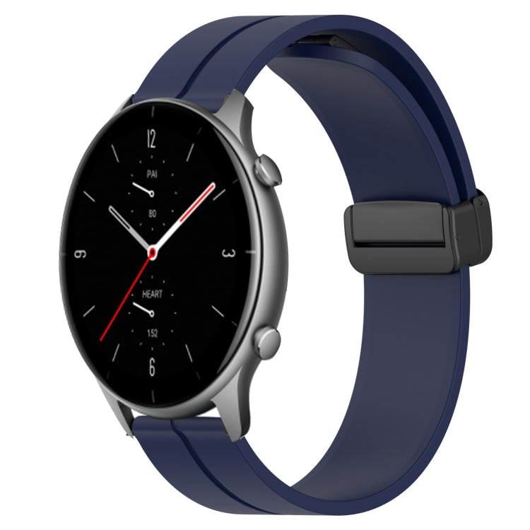 22mm Solid Color Magnetic Clasp Silicone Watch Band, For Amazfit GTR 3 Pro, For Amazfit GTR 2e