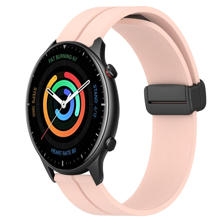 22mm Solid Color Magnetic Clasp Silicone Watch Band, For Amazfit GTR 2, For Amazfit 3