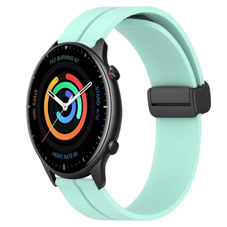22mm Solid Color Magnetic Clasp Silicone Watch Band, For Amazfit GTR 2, For Amazfit 3
