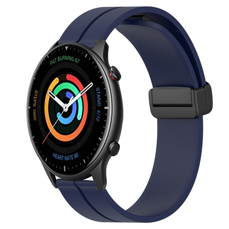 22mm Solid Color Magnetic Clasp Silicone Watch Band, For Amazfit GTR 2, For Amazfit 3
