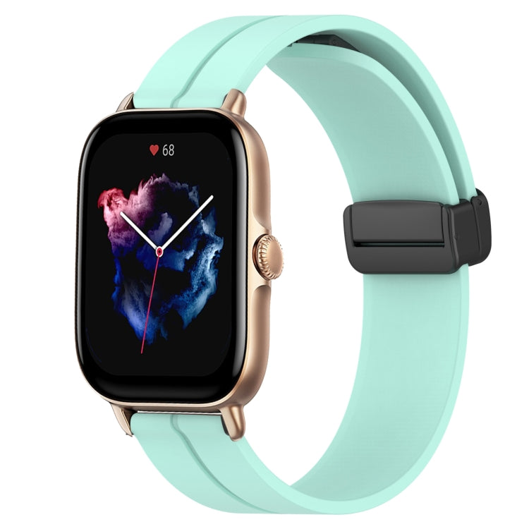 22mm Solid Color Magnetic Clasp Silicone Watch Band, For Amazfit GTR 2, For Amazfit 3