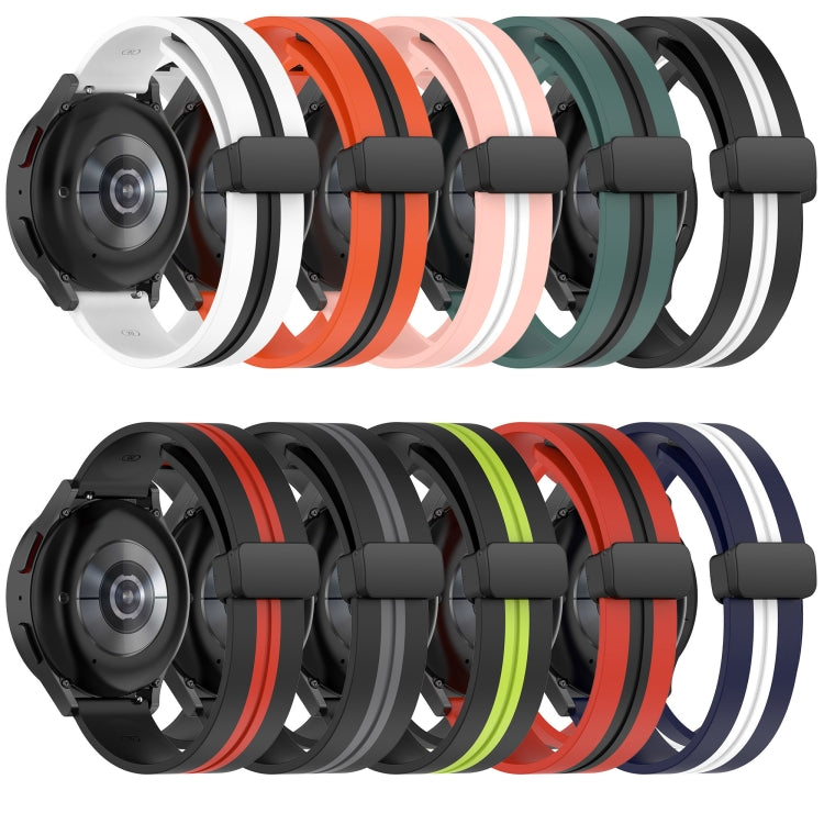 20mm Folding Magnetic Clasp Silicone Watch Band, For Amazfit GTS 4, For Amazfit GTS 3