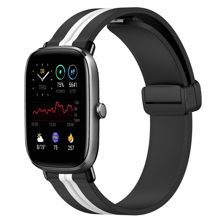 20mm Folding Magnetic Clasp Silicone Watch Band, For Amazfit GTS 2 Mini, For Amazfit GTS 2