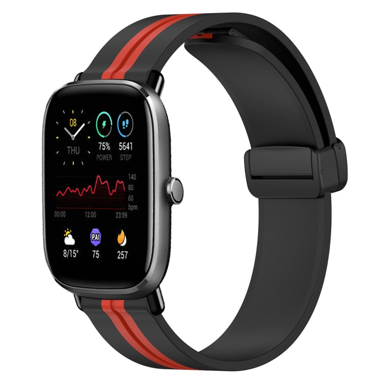 20mm Folding Magnetic Clasp Silicone Watch Band, For Amazfit GTS 2 Mini, For Amazfit GTS 2