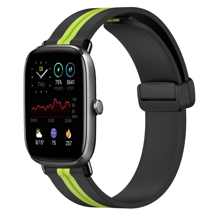 20mm Folding Magnetic Clasp Silicone Watch Band, For Amazfit GTS 2 Mini, For Amazfit GTS 2