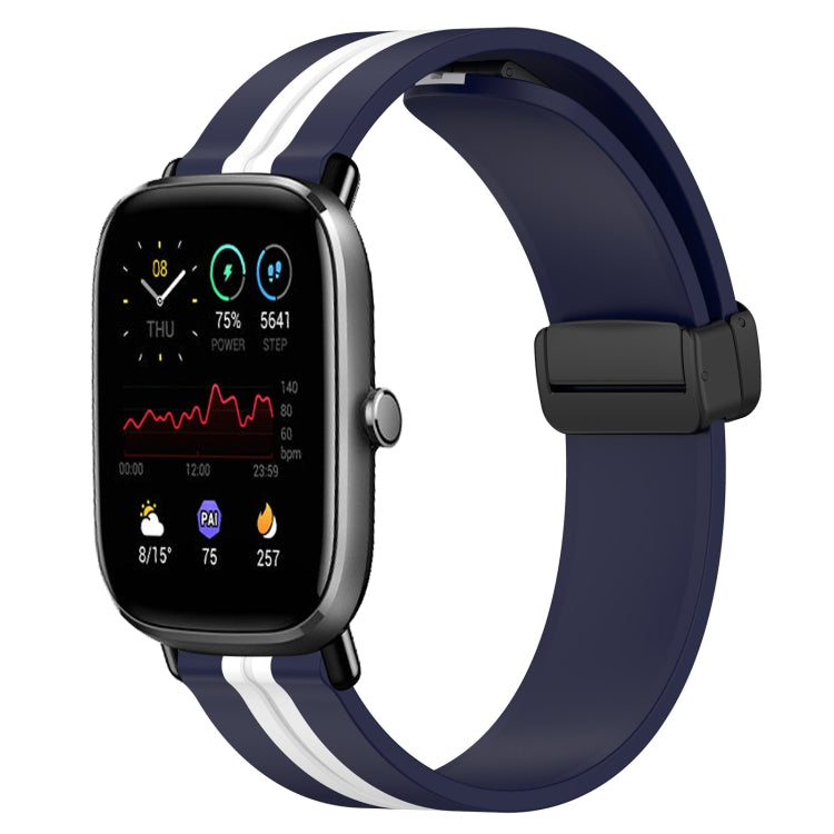 20mm Folding Magnetic Clasp Silicone Watch Band, For Amazfit GTS 2 Mini, For Amazfit GTS 2