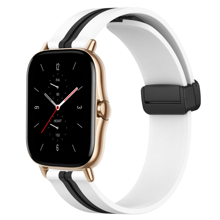 20mm Folding Magnetic Clasp Silicone Watch Band, For Amazfit GTS 2 Mini, For Amazfit GTS 2