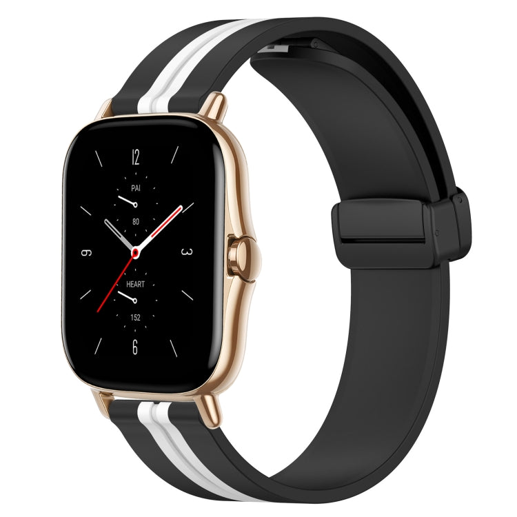 20mm Folding Magnetic Clasp Silicone Watch Band, For Amazfit GTS 2 Mini, For Amazfit GTS 2