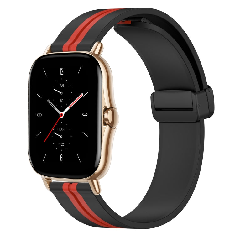 20mm Folding Magnetic Clasp Silicone Watch Band, For Amazfit GTS 2 Mini, For Amazfit GTS 2