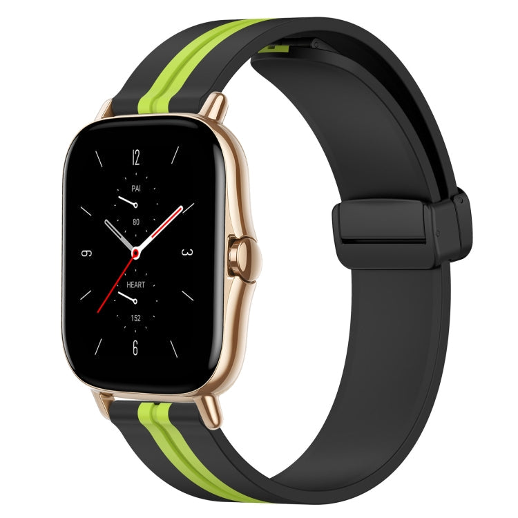20mm Folding Magnetic Clasp Silicone Watch Band, For Amazfit GTS 2 Mini, For Amazfit GTS 2