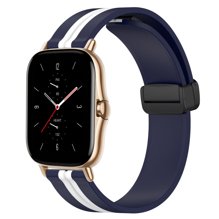 20mm Folding Magnetic Clasp Silicone Watch Band, For Amazfit GTS 2 Mini, For Amazfit GTS 2