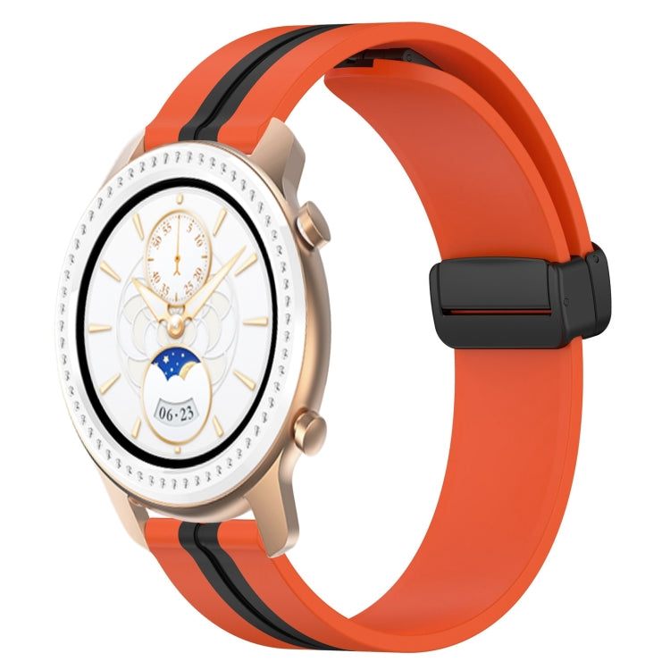 20mm Folding Magnetic Clasp Silicone Watch Band, For Amazfit GTS, For Amazfit GTR 42mm