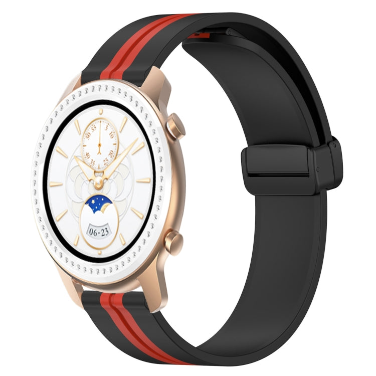 20mm Folding Magnetic Clasp Silicone Watch Band, For Amazfit GTS, For Amazfit GTR 42mm
