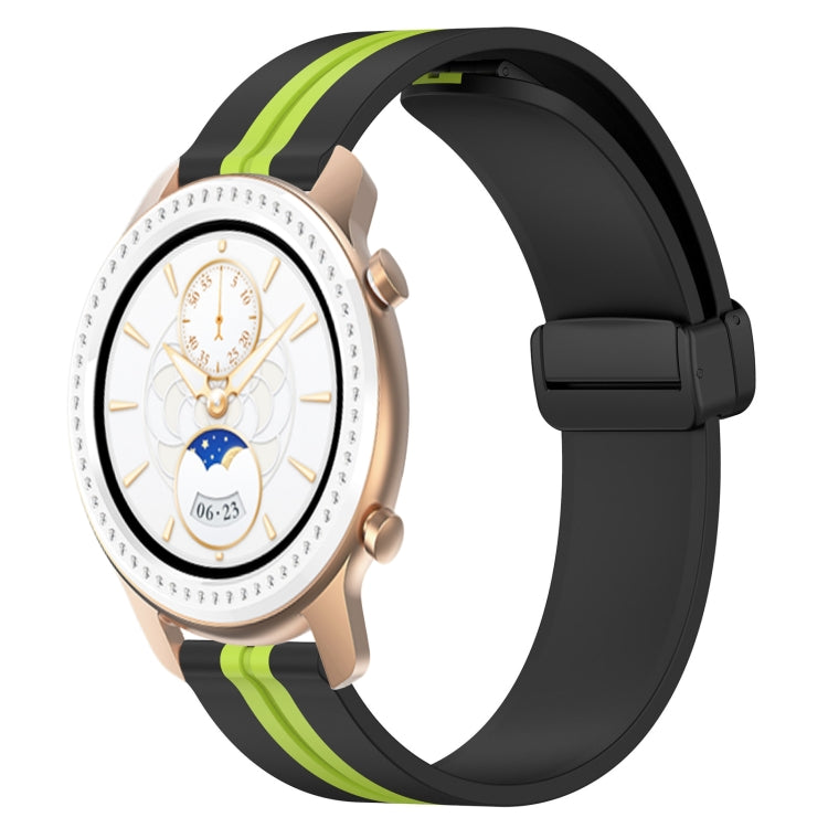 20mm Folding Magnetic Clasp Silicone Watch Band, For Amazfit GTS, For Amazfit GTR 42mm