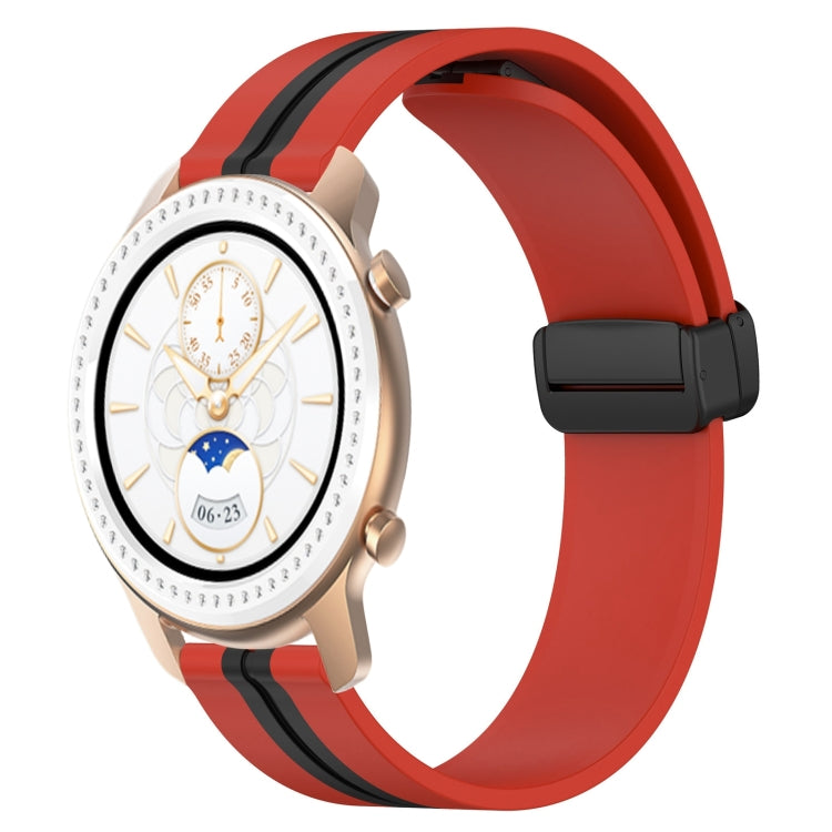 20mm Folding Magnetic Clasp Silicone Watch Band, For Amazfit GTS, For Amazfit GTR 42mm