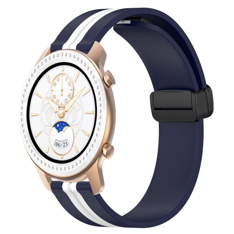 20mm Folding Magnetic Clasp Silicone Watch Band, For Amazfit GTS, For Amazfit GTR 42mm