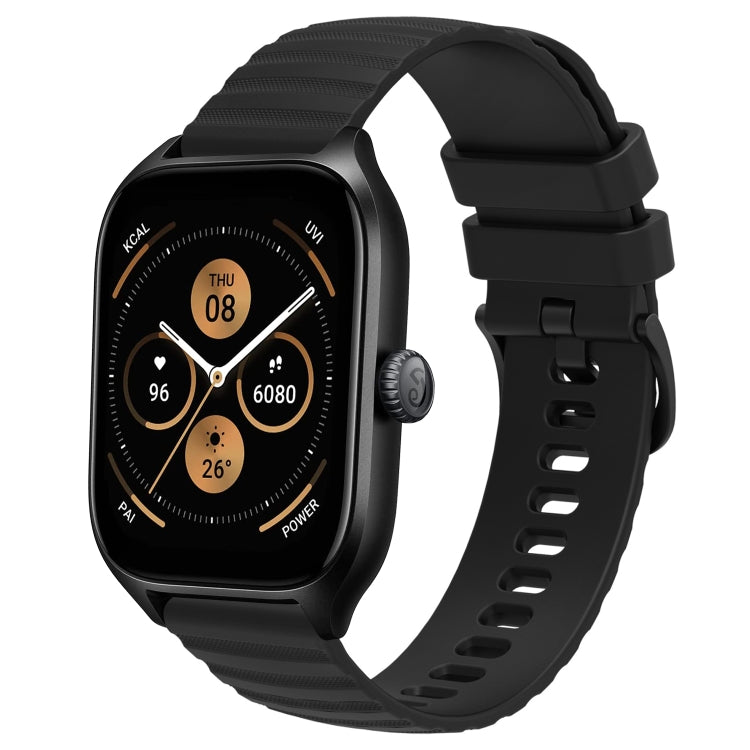20mm Wavy Dot Pattern Solid Color Silicone Watch Band, For Amazfit GTS 4, For Amazfit GTS 3