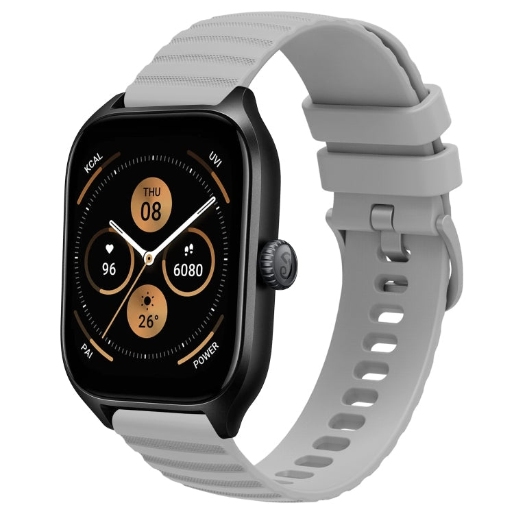 20mm Wavy Dot Pattern Solid Color Silicone Watch Band, For Amazfit GTS 4, For Amazfit GTS 3