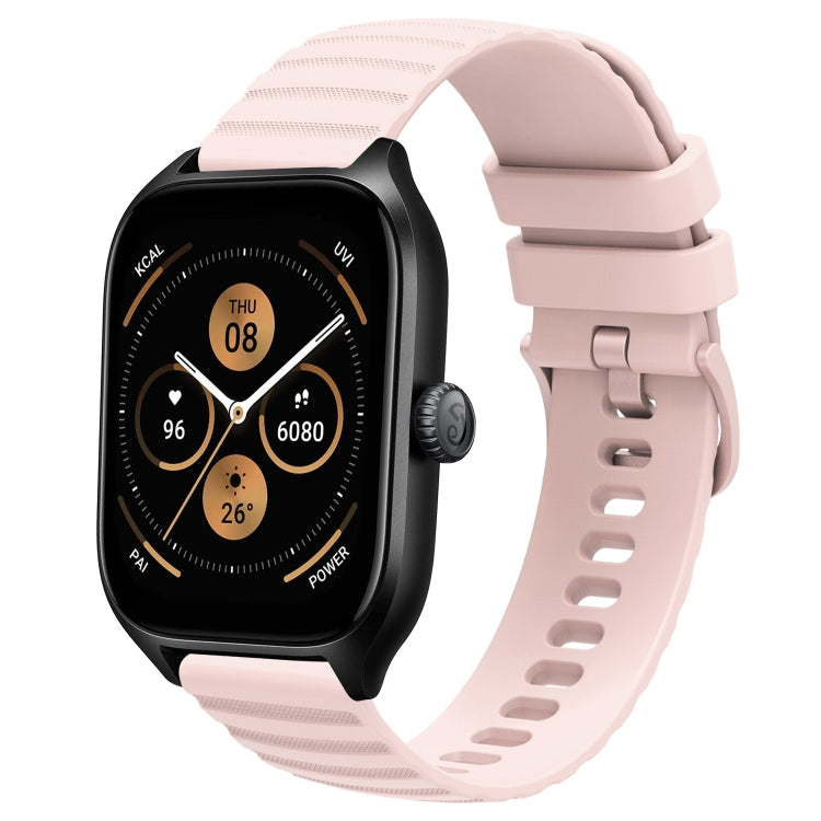 20mm Wavy Dot Pattern Solid Color Silicone Watch Band, For Amazfit GTS 4, For Amazfit GTS 3