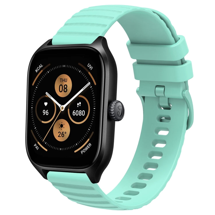 20mm Wavy Dot Pattern Solid Color Silicone Watch Band, For Amazfit GTS 4, For Amazfit GTS 3
