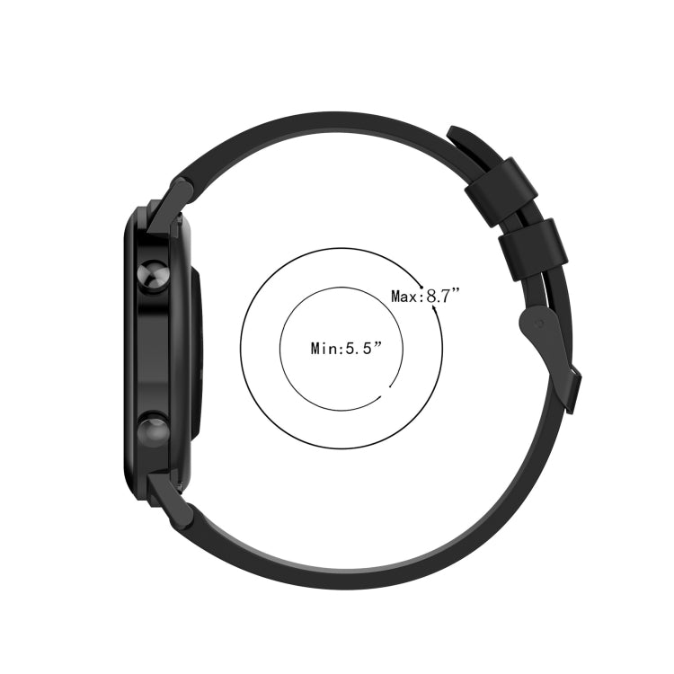 20mm Wavy Dot Pattern Solid Color Silicone Watch Band, For Amazfit GTS 4, For Amazfit GTS 3