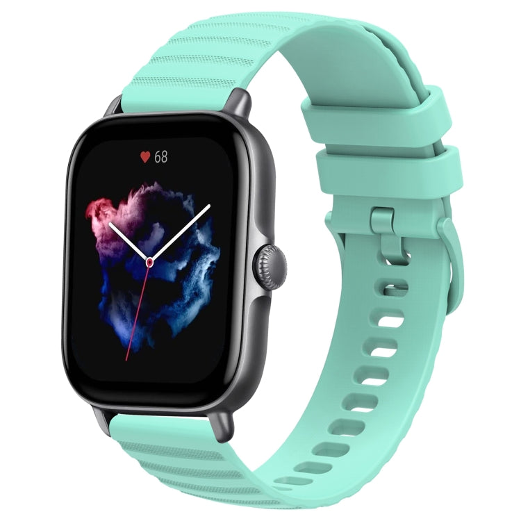 20mm Wavy Dot Pattern Solid Color Silicone Watch Band, For Amazfit GTS 4, For Amazfit GTS 3