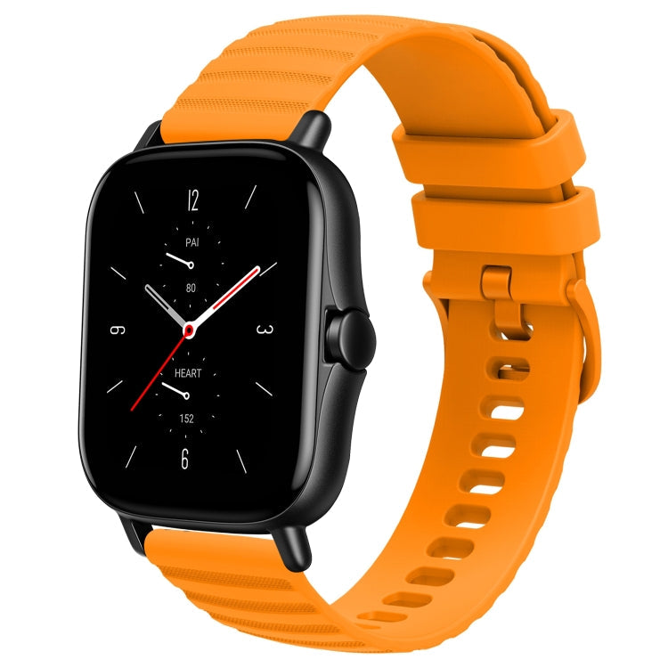 20mm Wavy Dot Pattern Solid Color Silicone Watch Band, For Amazfit GTS 2E, For Amazfit GTS 2 Mini