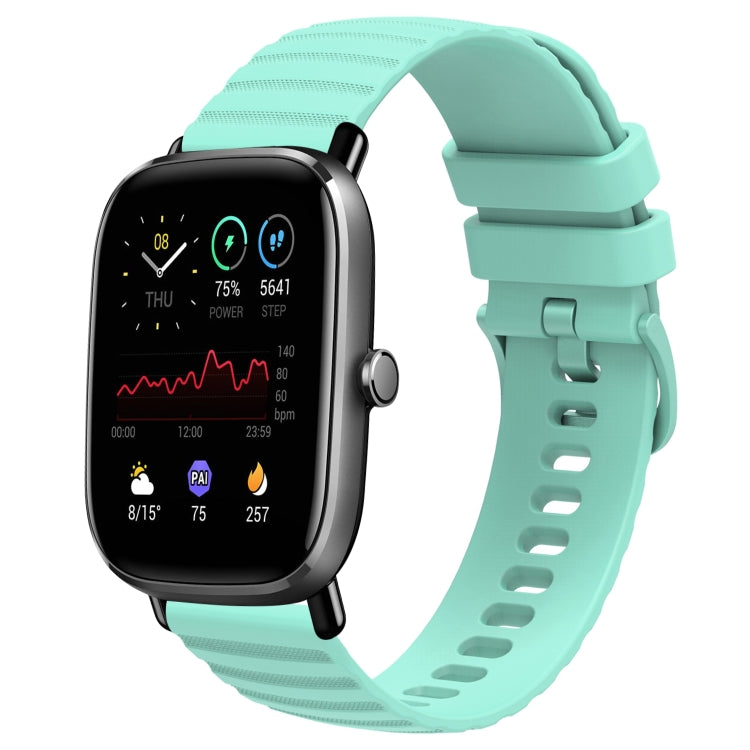 20mm Wavy Dot Pattern Solid Color Silicone Watch Band, For Amazfit GTS 2E, For Amazfit GTS 2 Mini