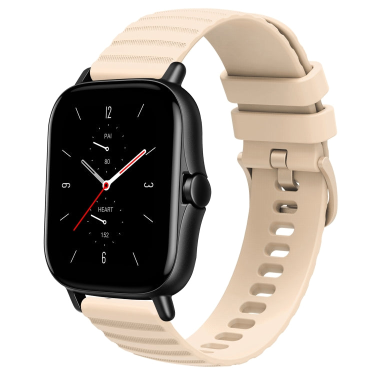 20mm Wavy Dot Pattern Solid Color Silicone Watch Band, For Amazfit GTS 2, For Amazfit GTS
