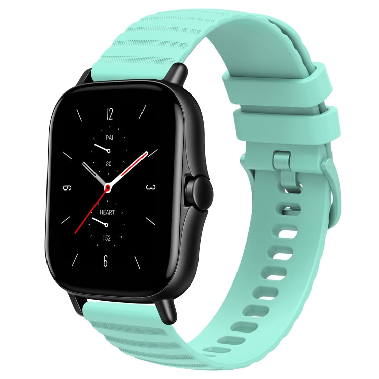 20mm Wavy Dot Pattern Solid Color Silicone Watch Band, For Amazfit GTS 2, For Amazfit GTS