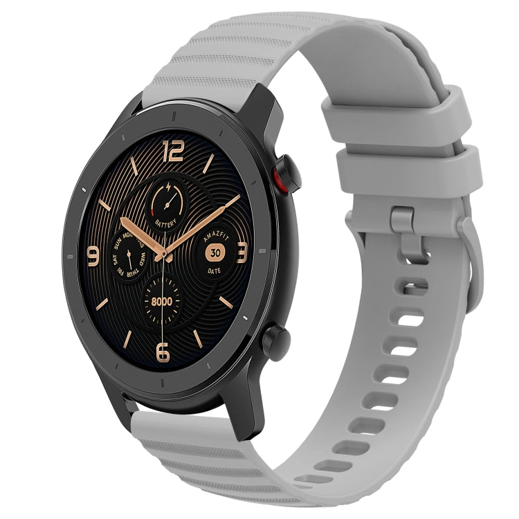 20mm Wavy Dot Pattern Solid Color Silicone Watch Band, For Amazfit GTR 42MM, For Amazfit Pop Pro