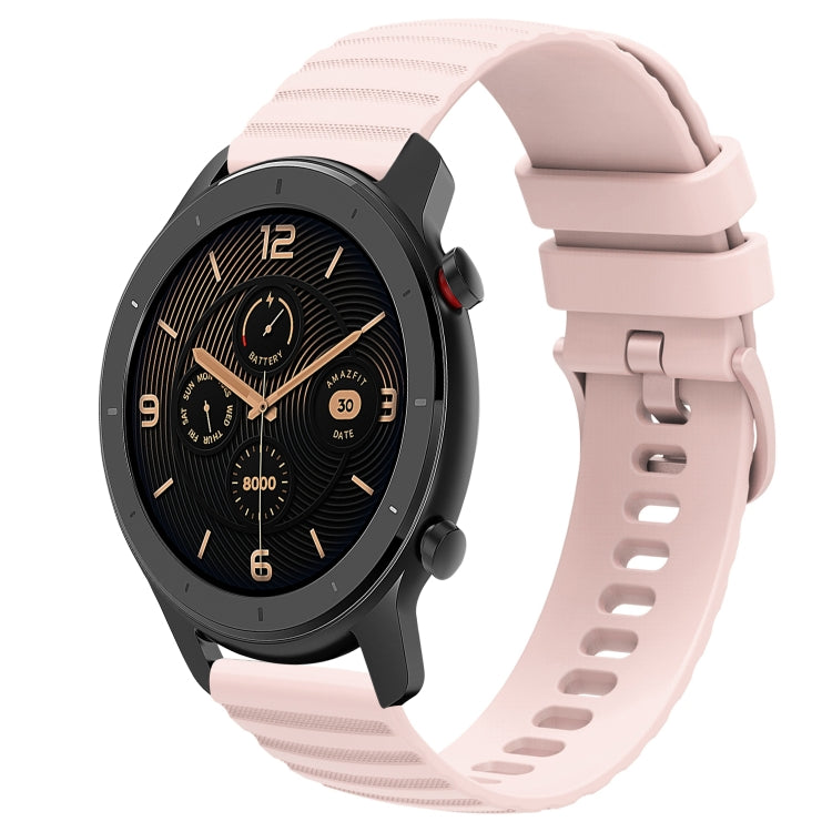 20mm Wavy Dot Pattern Solid Color Silicone Watch Band, For Amazfit GTR 42MM, For Amazfit Pop Pro