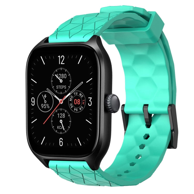 20mm Football Pattern Solid Color Silicone Watch Band, For Amazfit GTS 4, For Amazfit GTS 3