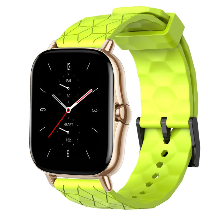 20mm Football Pattern Solid Color Silicone Watch Band, For Amazfit GTS 2E, For Amazfit GTS 2 Mini