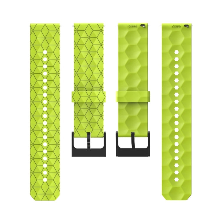 20mm Football Pattern Solid Color Silicone Watch Band, For Amazfit Pop