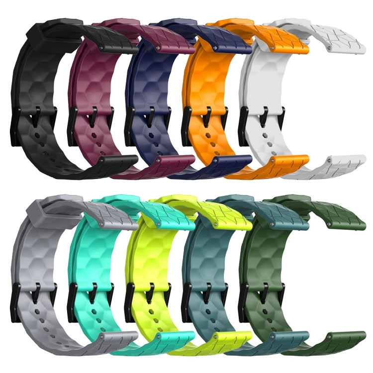 22mm Football Pattern Solid Color Silicone Watch Band, For Amazfit GTR 4, For Amazfit GTR 3