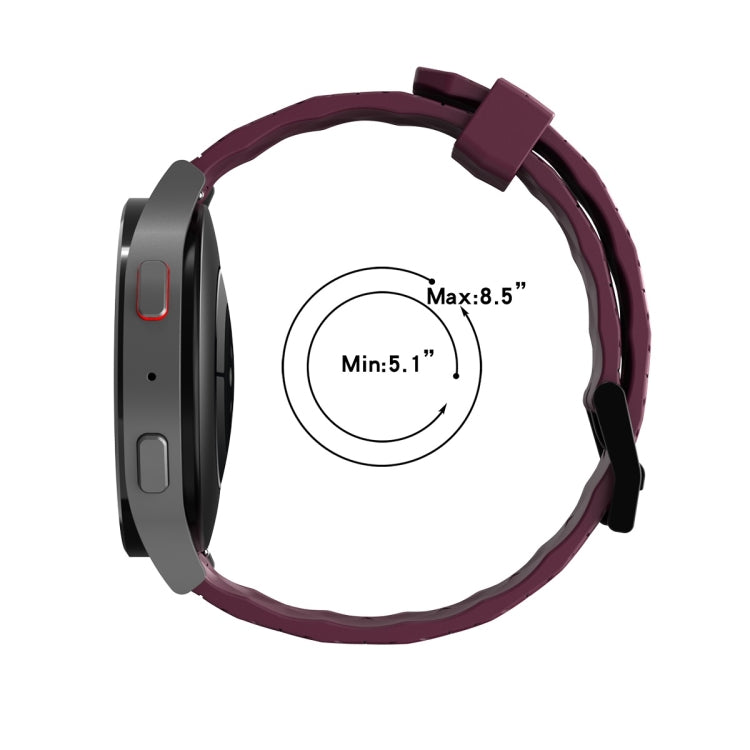 22mm Perforated Two-Color Silicone Watch Band, For Amazfit GTR 3, For Amazfit GTR 3 Pro