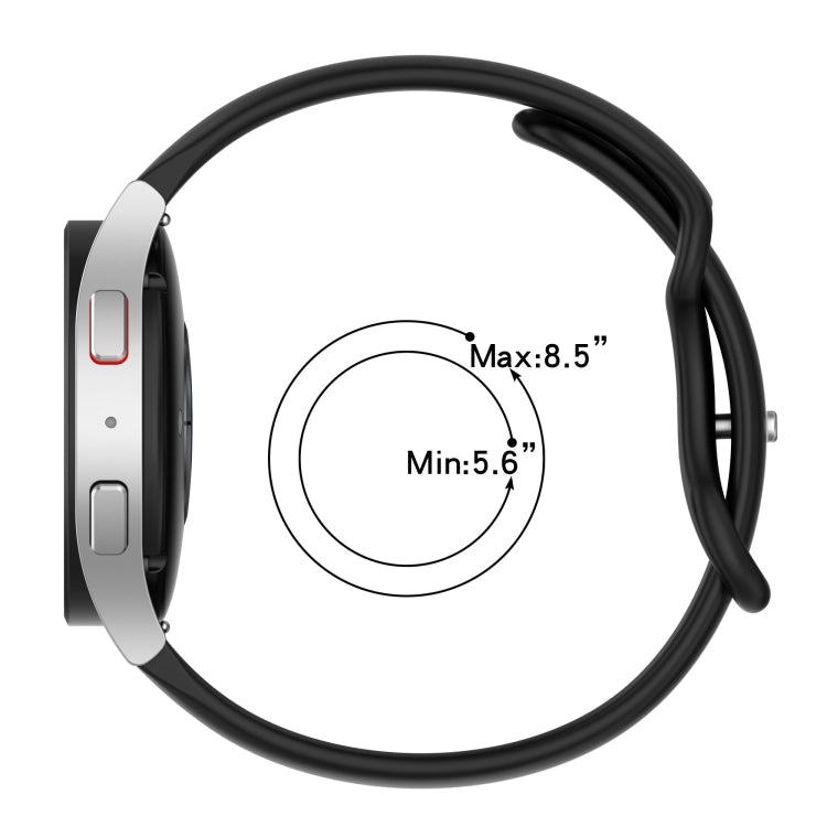 20mm Butterfly Buckle Two-Color Silicone Watch Band, For Amazfit Pop
