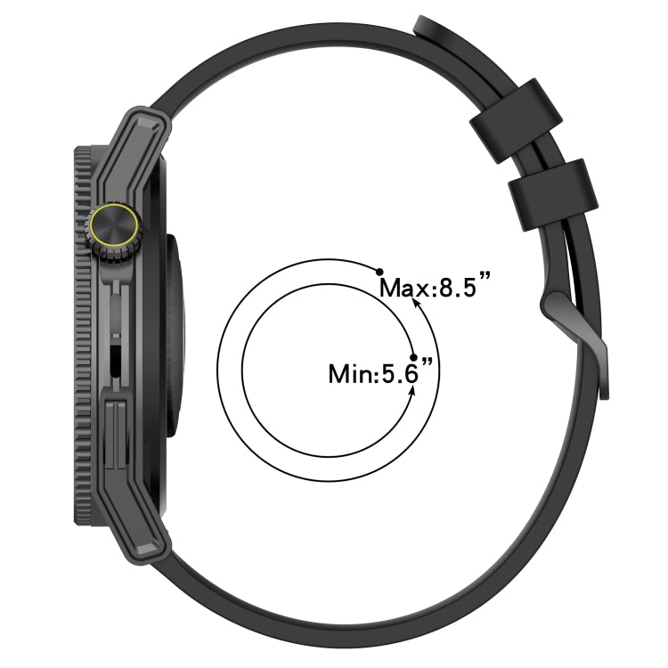 20mm Concave Striped Slicone Watch Band, For Amazfit GTS 4, For Amazfit GTS 3