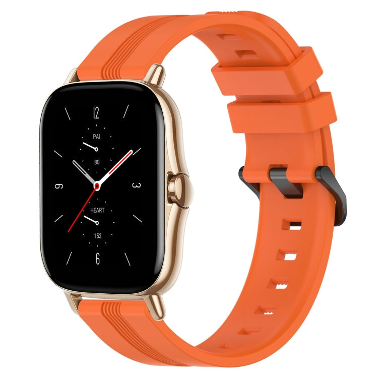20mm Concave Striped Slicone Watch Band, For Amazfit GTS 2, For Amazfit GTS