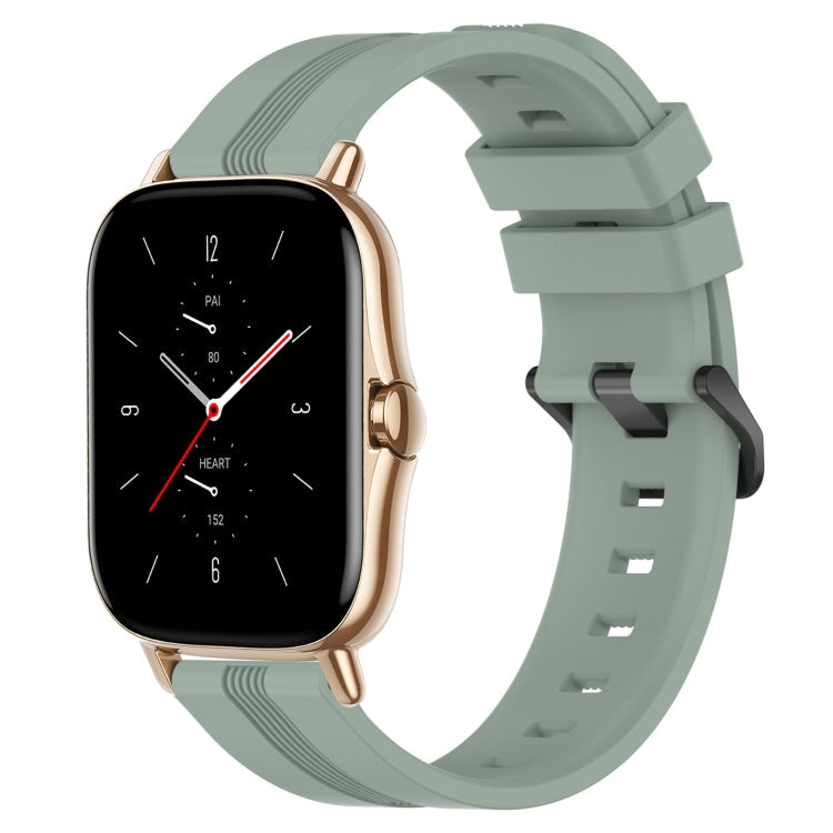 20mm Concave Striped Slicone Watch Band, For Amazfit GTS 2, For Amazfit GTS