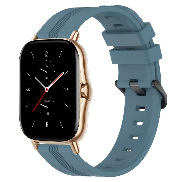 20mm Concave Striped Slicone Watch Band, For Amazfit GTS 2, For Amazfit GTS