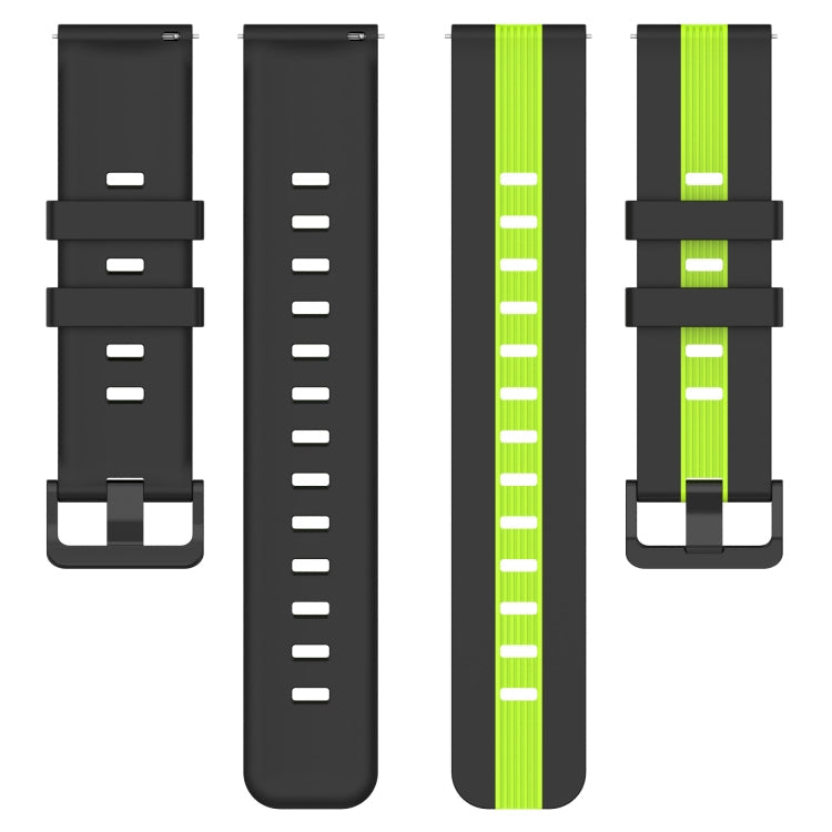 22mm Vertical Two-Color Silicone Watch Band, For Amazfit GTR 3, For Amazfit GTR 3 Pro