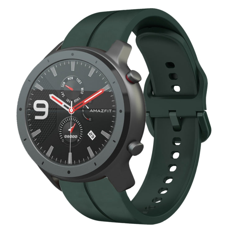 22mm Loop Silicone Watch Band, For Amazfit 3, For Amazfit GTR 47mm