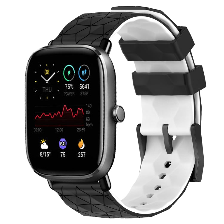 20mm Football Texture Two-Color Silicone Watch Band, For Amazfit GTS 2E, For Amazfit GTS 2 Mini