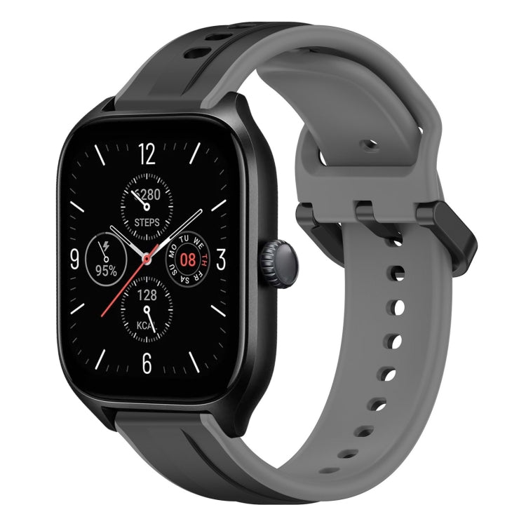 20mm Convex Loop Two-Color Silicone Watch Band, For Amazfit GTS 4, For Amazfit GTS 3