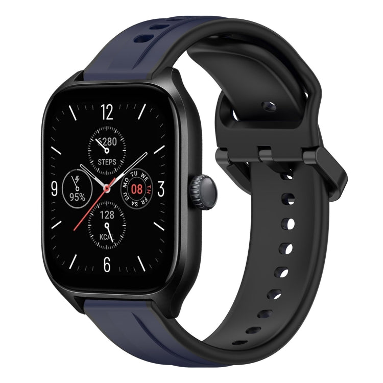 20mm Convex Loop Two-Color Silicone Watch Band, For Amazfit GTS 4, For Amazfit GTS 3