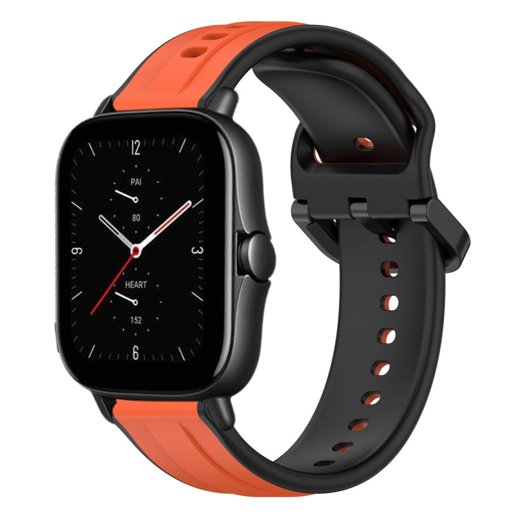 20mm Convex Loop Two-Color Silicone Watch Band, For Amazfit GTS 2E, For Amazfit GTS 2 Mini