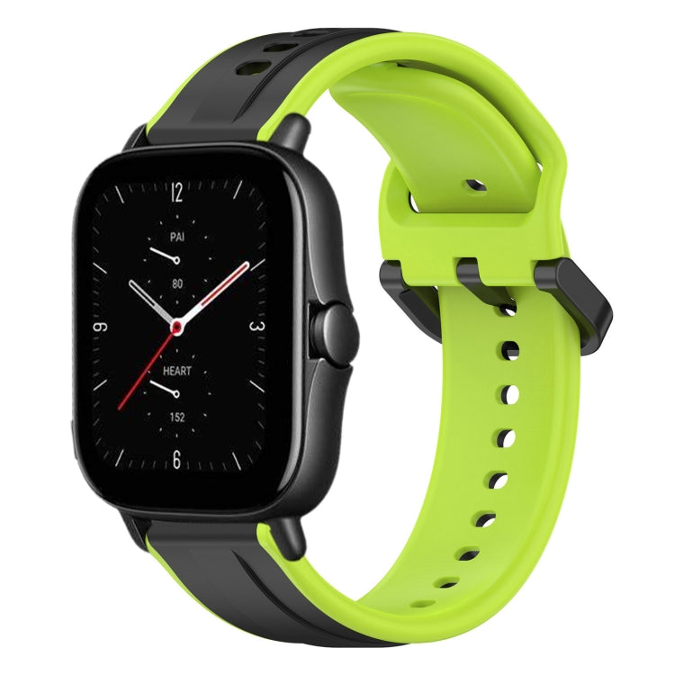 20mm Convex Loop Two-Color Silicone Watch Band, For Amazfit GTS 2E, For Amazfit GTS 2 Mini